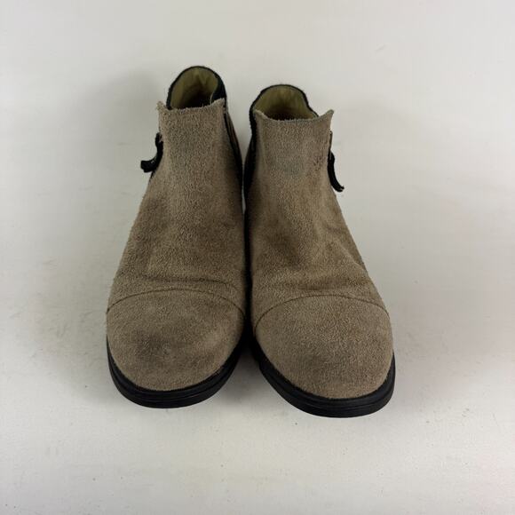 Sorel Major Ankle Boots Women's 9 Beige Zebra Print Side Zip Chelsea 1650161265 - Picture 2 of 10